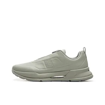 LI NING 1990 Commuter Series Wear Resistant Slip Resistant Low Top Casual Running Shoes Men's Earth Frost Gray