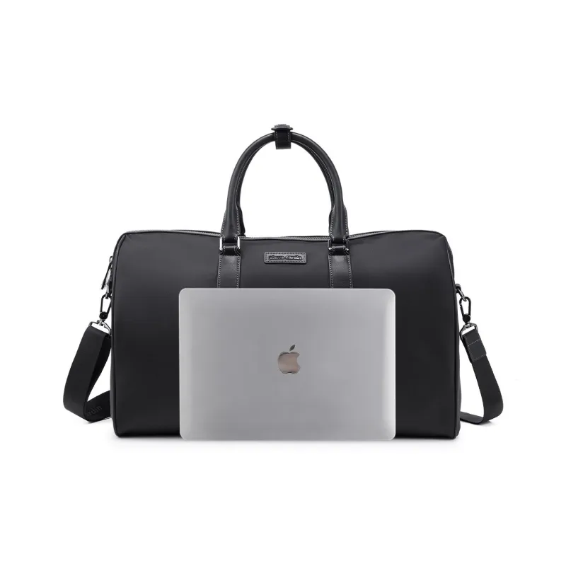 PIERRE CARDIN Fabric Portable Travel Bag Regular Men's Black-3