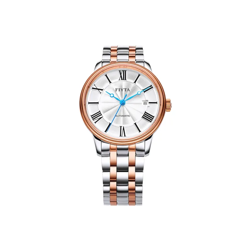 Fiyta GA802059.MWM Mechanical Movement Stainless Steel Strap Watch Men's Watches Silver Dial-0