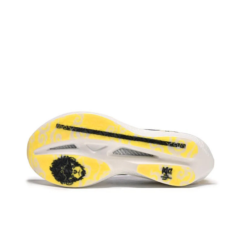 CIERSES Low Top Running Shoes Unisex White Colored Glaze Yellow-5