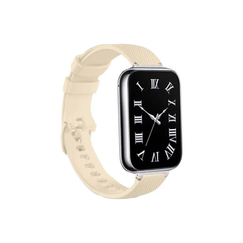 Mr. Strap Watch Band Xiaomi Red Beige Compatibility Silicone Material-2