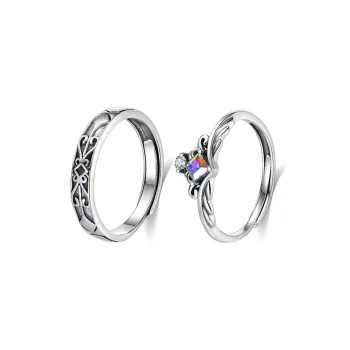 Lockstarfy Moonstone Rings Unisex