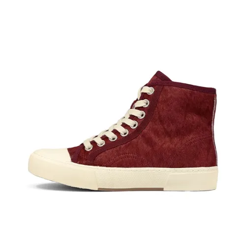 ZSBELLA Coverage Warm Slip Resistant High Top Skateboard Shoes Women's