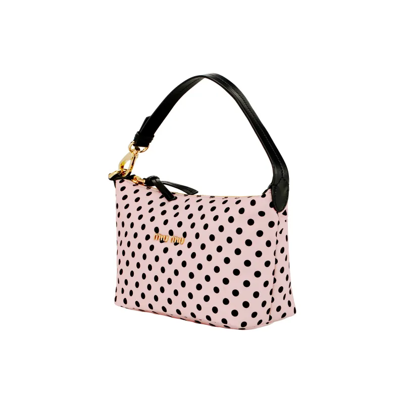 MIU MIU Fabric Handbag Women's Pink-3