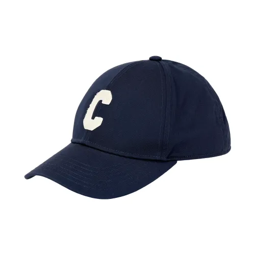 CELINE Cotton Baseball Caps Unisex Marine Blue/Ecru