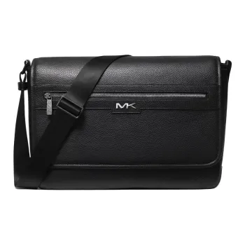 MICHAEL KORS Artificial Leather Messenger Bag, Shoulder Bag, Crossbody Bag Men's Black