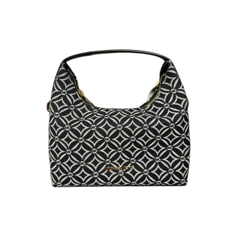 MICHAEL KORS Jacquard Crossbody One Shoulder Handbags Small Size Women's Black-4