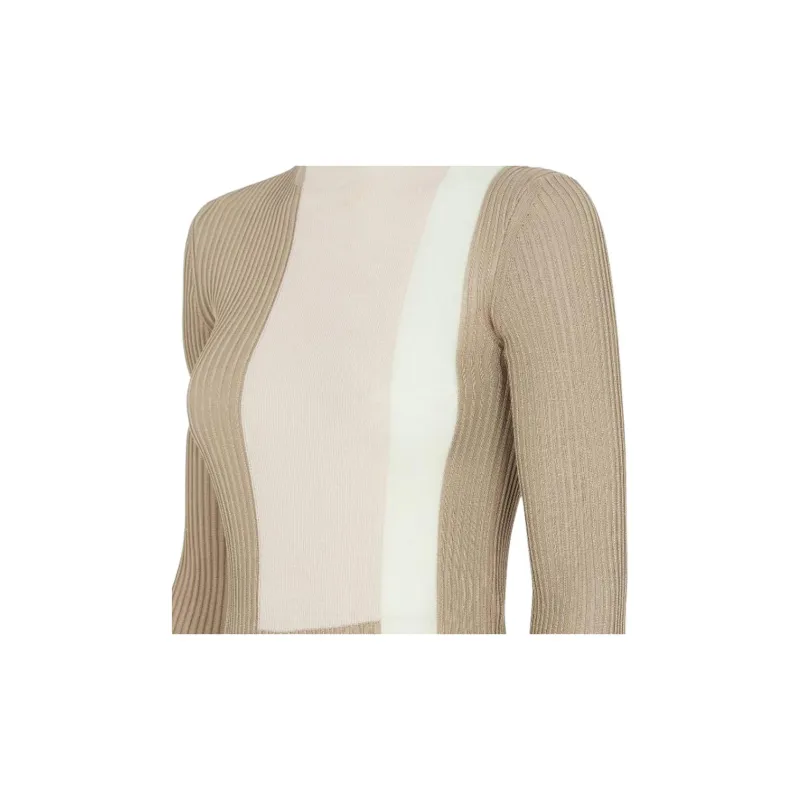 FENDI Colour block Silk blend Jumper-4