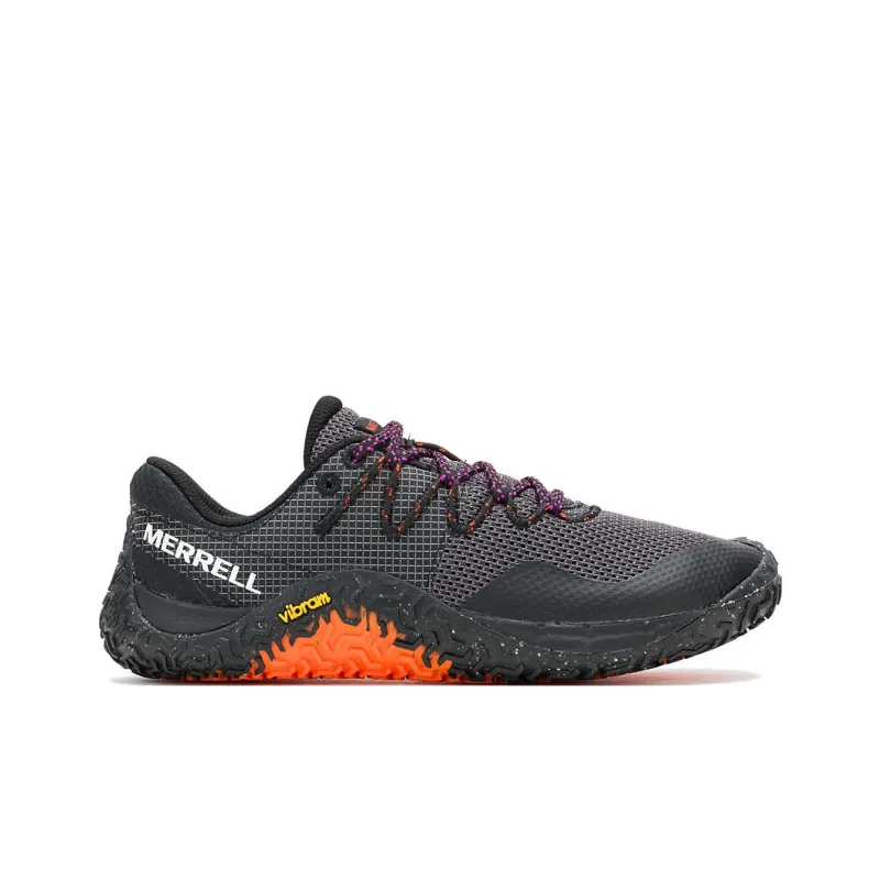 MERRELL Trail Glove 7 Shock Absorbers With Slip Resistant Features Low Top Running Shoes Women's Black-1