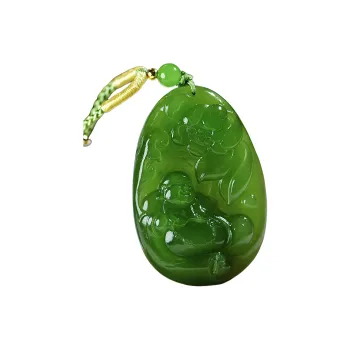 Jade Charm Yao Hetian Jade Necklaces Jasper Unisex