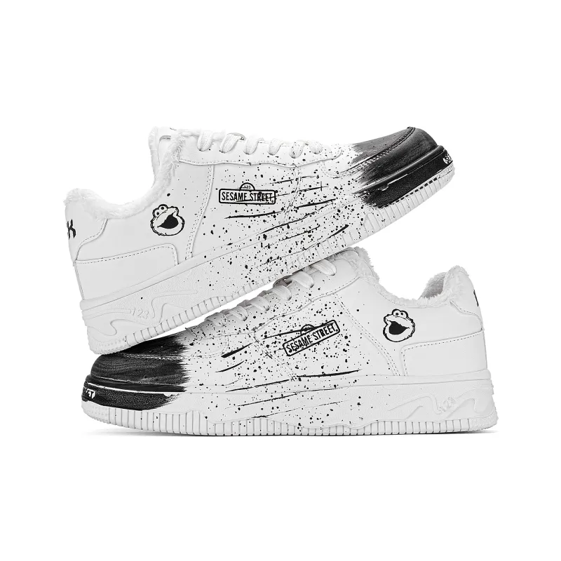 SESAME STREET Thermal Slip Resistant, Abrasion Resistant, Balance Height Increasing Low Top Skateboard Shoes Unisex-88