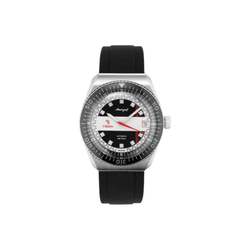YEMA 오토매틱 메커니컬 무브먼트 남녀공용 유럽 미국 시계 39MM 블랙