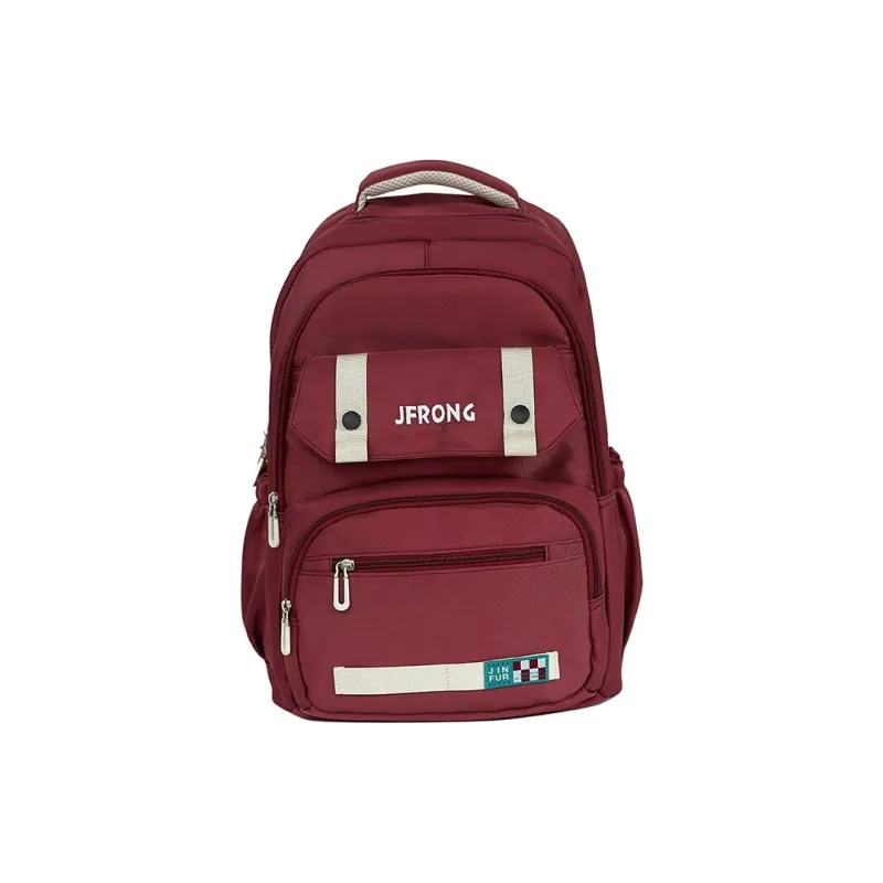 LUVISTRUE Nylon Fabric Backpack And Laptop Bag Regular Unisex Ecru/Black/Red/Khaki-12