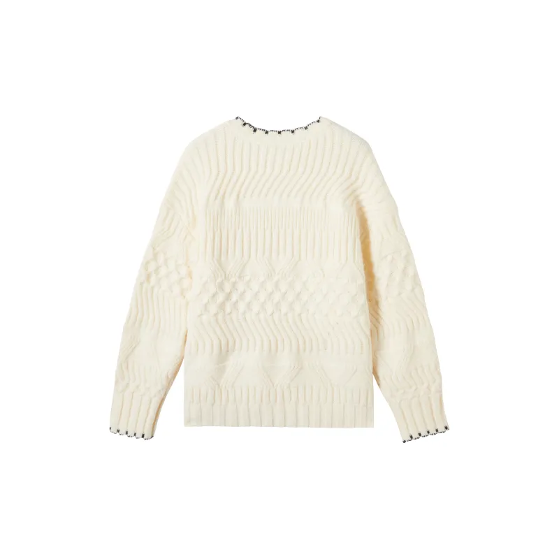 DIALOGUE Sweater Women's Elegant White-1