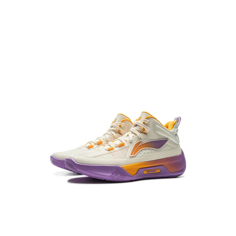 LINING YOUNG Cushioning Rebound High Top Children's Basketball Shoes Ecru Kids'-2