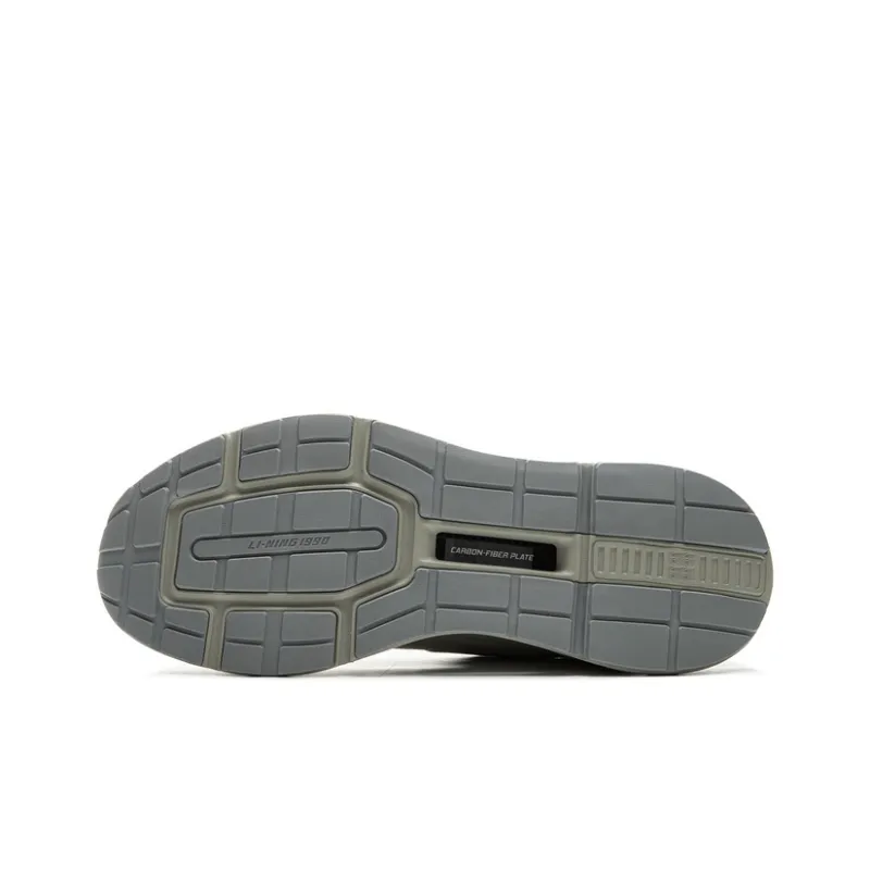 LI-NING 1990 Commuter Series Wear-Resistant Slip-Resistant Low-Top Casual Running Shoes Men's Earth Frost Gray-6