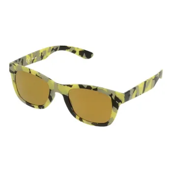 Police Injection Square Sunglasses Unisex Camouflage