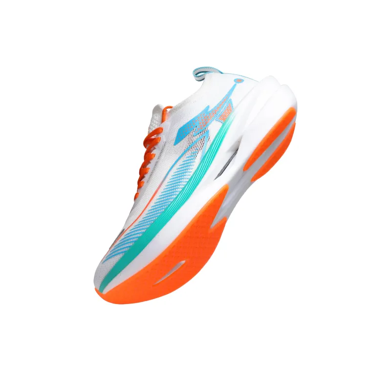 WANBUZHE Running Shoes Unisex Low Top White, Blue, Orange-6