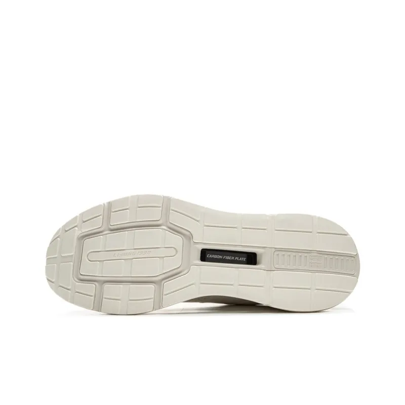 LI NING 1990 Commuter Series Durable Cushioning Low Top Casual Running Shoes Men's Ecru-6