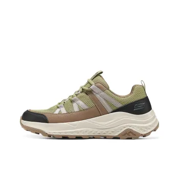 Skechers Anti Slip Wear Resistant Low Top Casual Running Shoes Men's Green