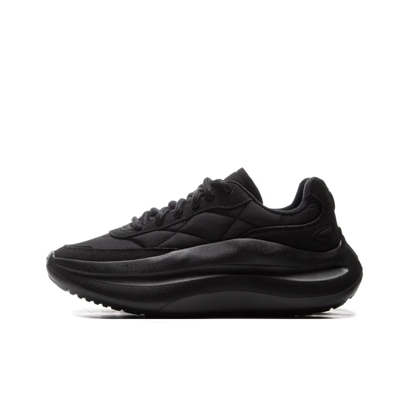 LiNing Cloud Wave Lace Cushioning, Slip Resistant, And Abrasion Resistant Low Top Casual Shoes Women's Black-0