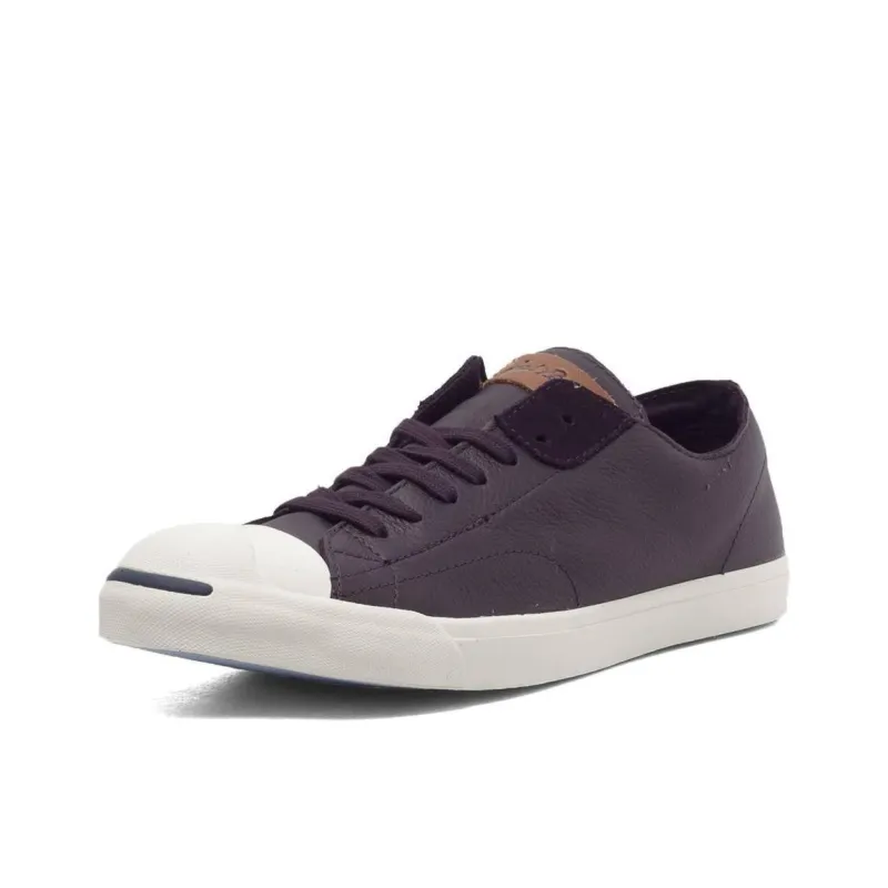 Converse Jack Purcell Anti Slip Wear Resistant Low Top Skateboard Shoes Men's Dark Brown-2