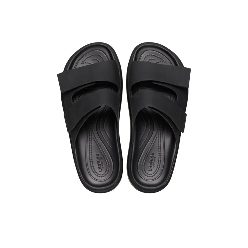 Crocs Slip Resistant Slide Slippers Women's Black-4