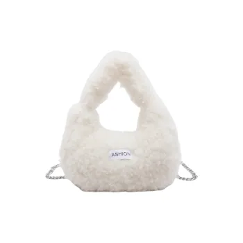 LUVISTRUE Plush One Shoulder Handbags Regular Women's Ecru/Gray/Pink/Khaki