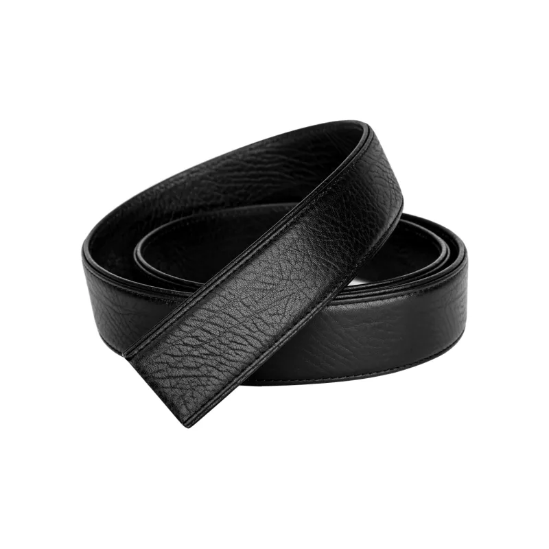 CATELLES Top Grain Cow Leather Leather Belts Men's Black 3.5cm-4
