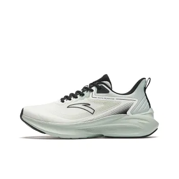 Anta Anti Slip Wear Resistant Low Top Running Shoes Men's White Green Black