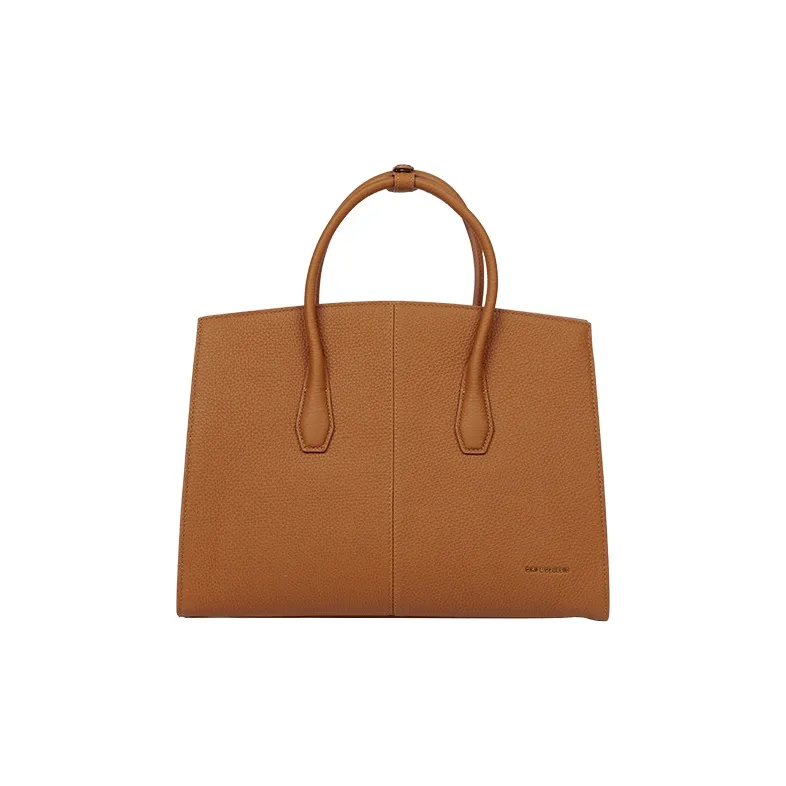 OMI Cow Head Leather Handbag Regular Women's Black/Ecru/Brown-10