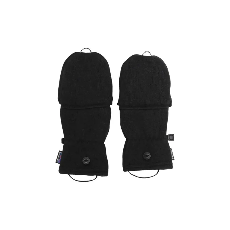 Patagonia Recycled Polyester Fleece Knit Gloves Unisex Black-3
