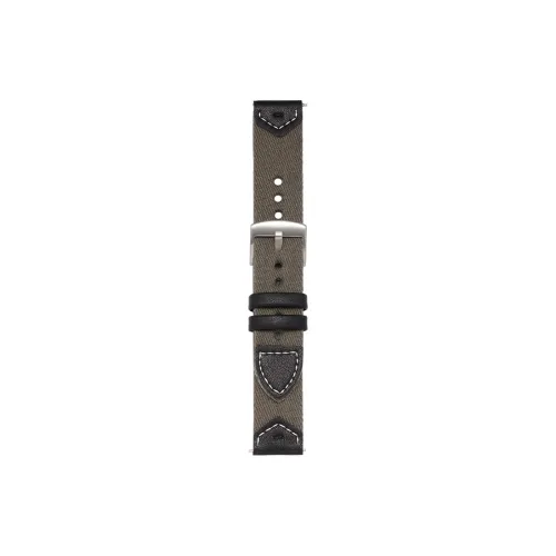 CHENSONG Watch Band Huawei Compatibility 46mm Canvas And Leather Material