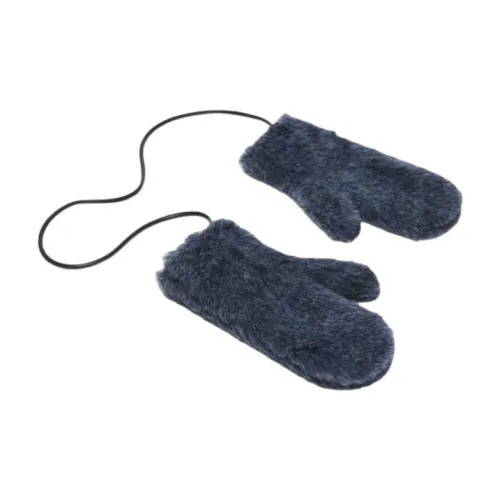 MaxMara Alpaca Knit Gloves Women's Blue