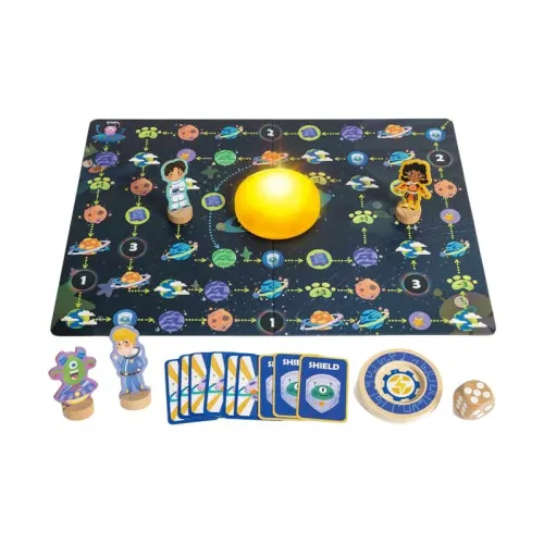 HAPE Starry Sky Dominance Tabletop Game 3D Effect Chess Pieces, Wooden Board Games