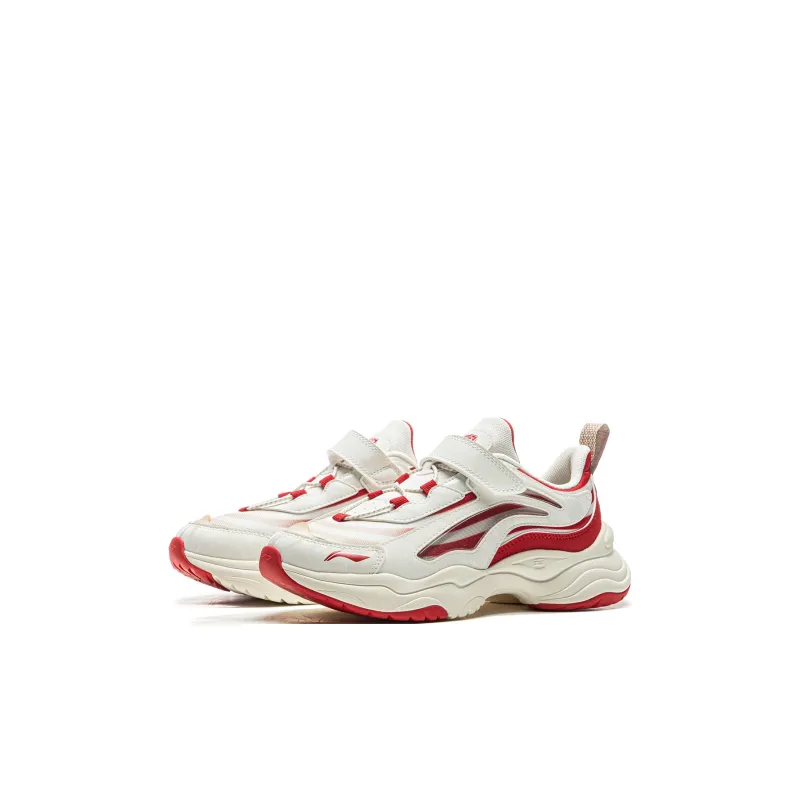 LINING YOUNG Kids Lifestyle Shoes Champagne White/Glory Red Kids'-2