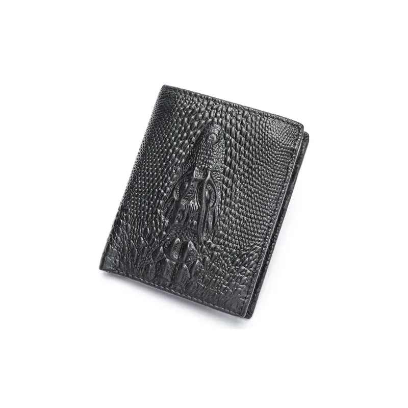 DOSRFINI Cow Leather Wallet Regular Men's Black-3