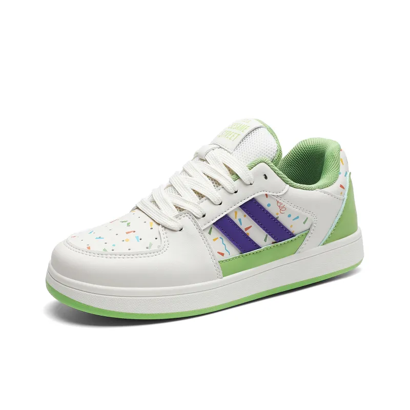 SESAME STREET Coverage Warm Slip-Resistant Cushioning Low-Top Skateboard Shoes Unisex-7