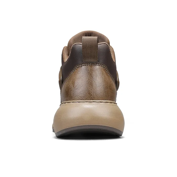 G.N.SHIJIA Casual Shoes Men Low Top Yellow/Black/Khaki-10