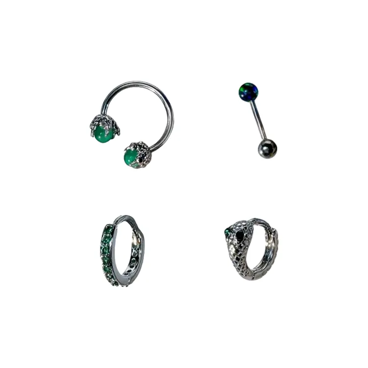 ZWU Titanium Steel Earrings Unisex-8