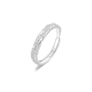 FORCHI Sterling Silver Rings Unisex Anniversary Gift For Girl