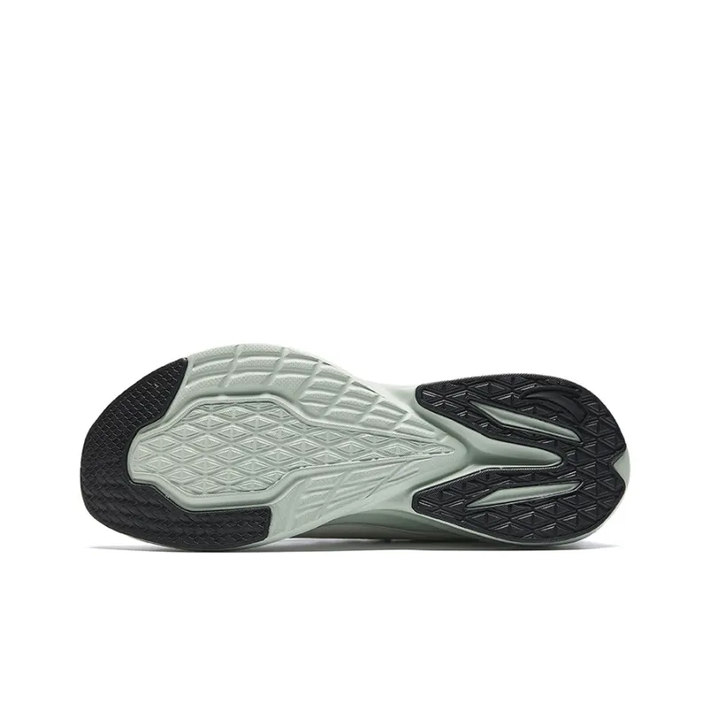 Anta Anti Slip Wear Resistant Low Top Running Shoes Men's White Green Black-4