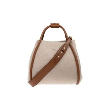 MaxMara Cashmere Shoulder Bag, Crossbody Bag, Handbag Women's Sand & Brown