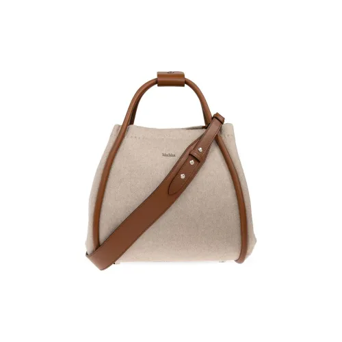 MaxMara Cashmere Shoulder Bag, Crossbody Bag, Handbag Women's Sand & Brown