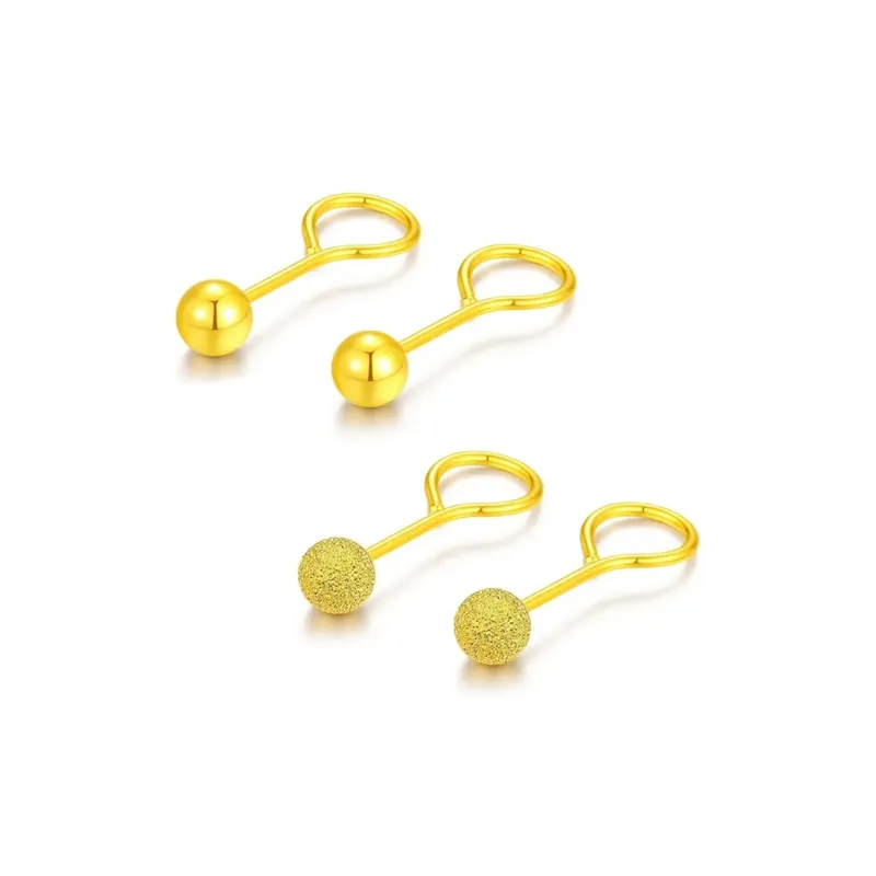 KiNGZiT Sterling Silver Stud Earrings Unisex-11