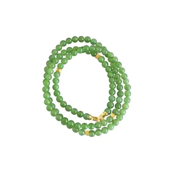 ZHANGKAKA Hetian Jade Necklaces Jasper Women's