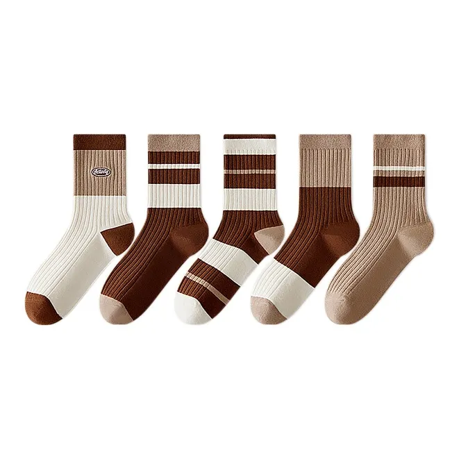 PLANDOO Mid-Calf Socks Women's 5 Pack-0