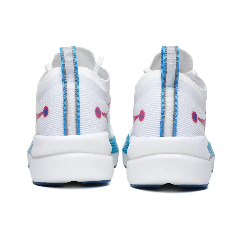 WANBUZHE Running Shoes Men Low Top White, Blue-4