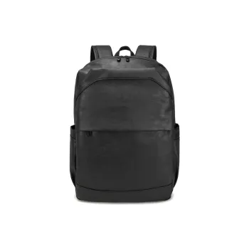 Slazenger PU Business Commute Students Patchwork Backpack Regular Men's Black/Diamond Black