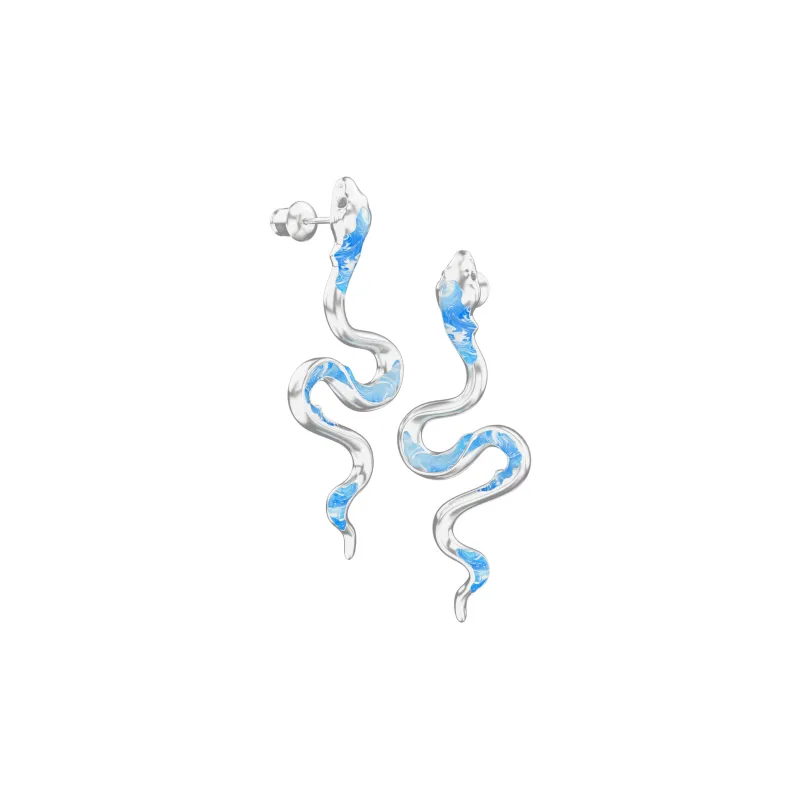 ICEGANG S925 Silver Stud Earrings Unisex-2